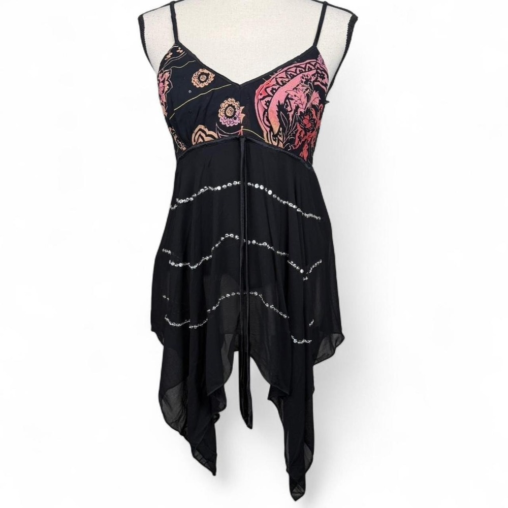 Y2K boho fairycore handkerchief cami top Size large